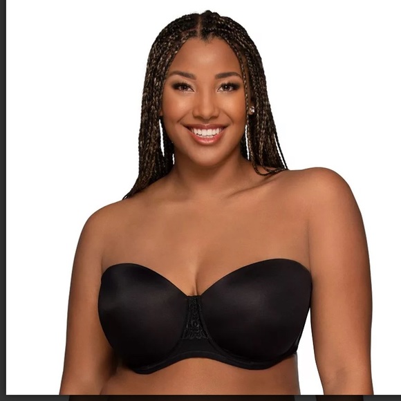 Vanity Fair Other - NWT VANITY FAIR 74380 Beauty Back Strapless Underwire Bra Women’s Black Size 34B